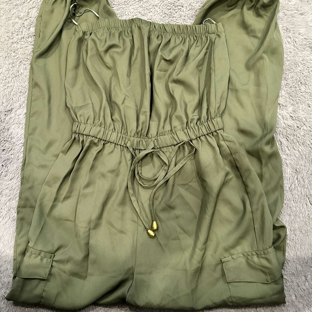 Charlotte Russe Olive Green Jumpsuit